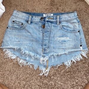 One Teaspoon Denim Skirt